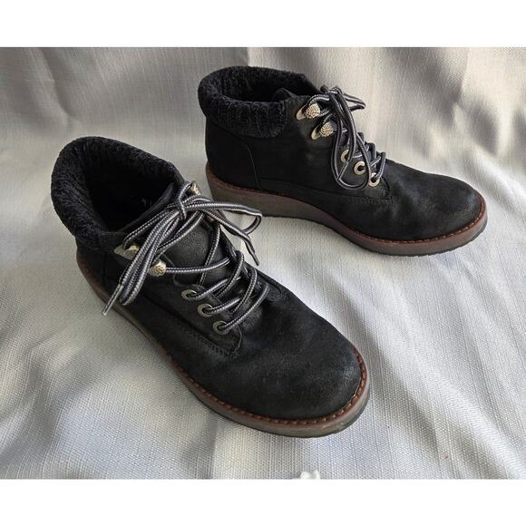 Blowfish Malibu Comet Lace Up Black Bootie Woman's Size 8.5 - Picture 5 of 8